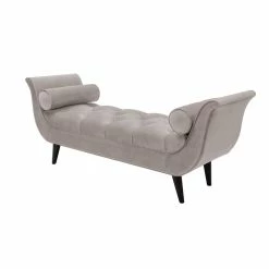 Buy π― Brika Home Tufted Flare Arm Entryway Bench In Opal Gray π