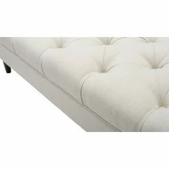 Top 10 🛒 Brika Home Tufted Flare Arm Entryway Bench In Sky Neutral 🧨 -Bedroom Benches Store 1901729 5 L