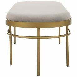 Outlet 🔔 Safavieh Sylva Velvet Bedroom Bench In Gray And Gold 😉 -Bedroom Benches Store 1905925 3 L
