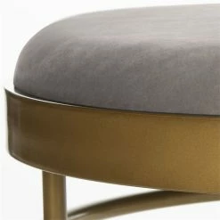 Outlet 🔔 Safavieh Sylva Velvet Bedroom Bench In Gray And Gold 😉 -Bedroom Benches Store 1905925 4 L