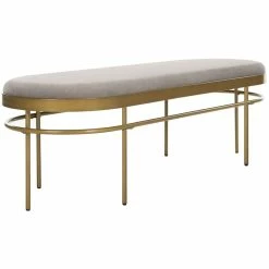 Outlet 🔔 Safavieh Sylva Velvet Bedroom Bench In Gray And Gold 😉