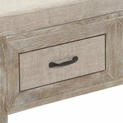 Best Sale 💯 Truly Home ClickDecor Cottage Upholstered Storage Bench Weathered Ash 💯 -Bedroom Benches Store 1906809 8 L