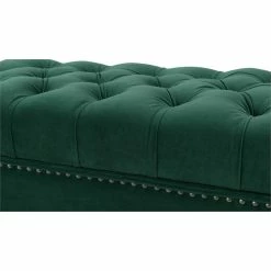 Deals ✨ Brika Home Tufted Storage Bench In Evergreen ⌛ -Bedroom Benches Store 1921325 8 L
