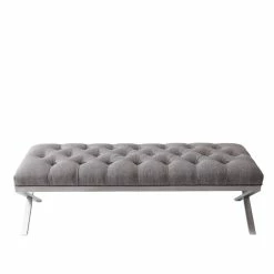 Budget ✨ Hawthorne Collections Bedroom Bench In Gray 🎉 -Bedroom Benches Store 1924011 12 L