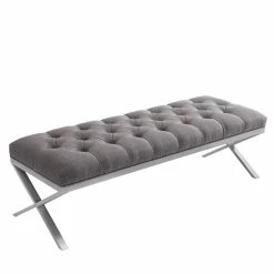 Budget ✨ Hawthorne Collections Bedroom Bench In Gray 🎉