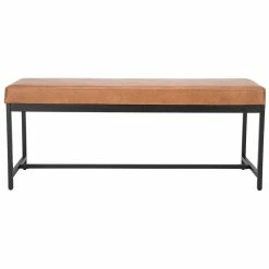 Best reviews of π Safavieh Chase Faux Leather Bench In Brown And Black π 11 Best reviews of π Safavieh Chase Faux Leather Bench In Brown And Black π -Bedroom Benches Store 1936093 2 L
