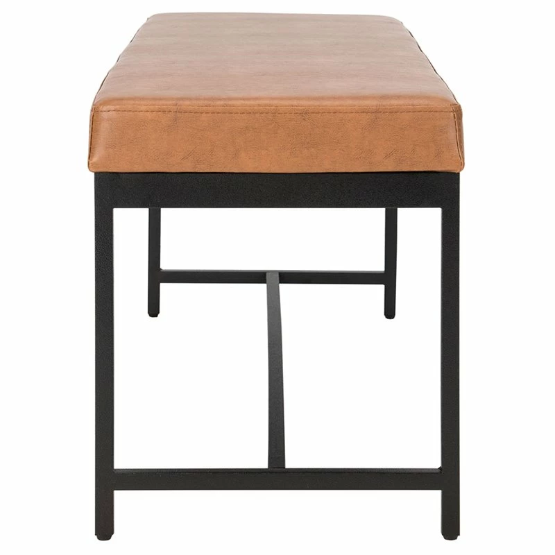 Best reviews of π Safavieh Chase Faux Leather Bench In Brown And Black π 4 Best reviews of π Safavieh Chase Faux Leather Bench In Brown And Black π - Image 4