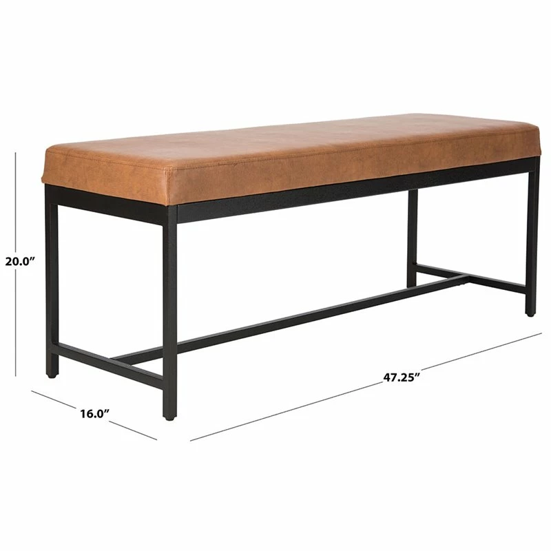 Best reviews of π Safavieh Chase Faux Leather Bench In Brown And Black π 8 Best reviews of π Safavieh Chase Faux Leather Bench In Brown And Black π - Image 8