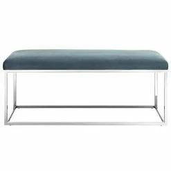 Best deal π₯ Modway Anticipate Velvet Bench In Sea Blue And Silver π 7 Best deal π₯ Modway Anticipate Velvet Bench In Sea Blue And Silver π -Bedroom Benches Store 1945164 2 L