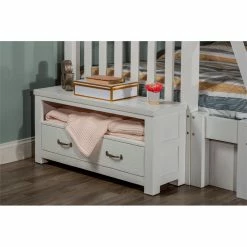 Promo 🥰 NE Kids Highlands 👗 Dressing Bench In White 😉 -Bedroom Benches Store 1949031 4 L
