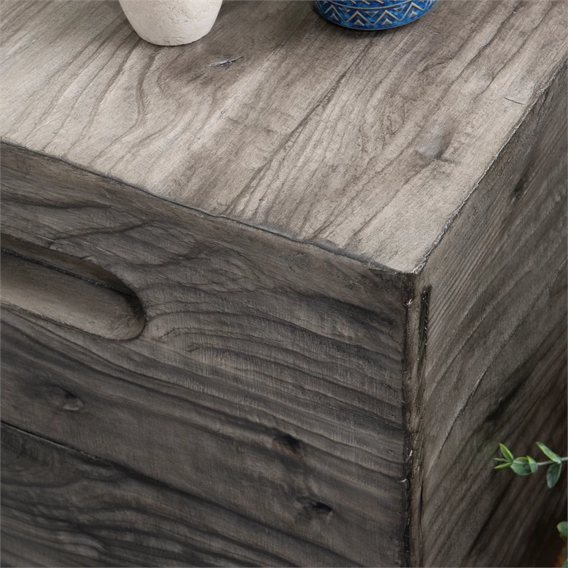 Outlet π€© Linon Warner Resin Crate Accent Table In Gray β 7 Outlet π€© Linon Warner Resin Crate Accent Table In Gray β - Image 7