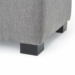 Cheap 🌟 Adore Decor Arlo Wood And Tufted Linen Storage Bench In Gray 🧨 -Bedroom Benches Store 1950730 12 L