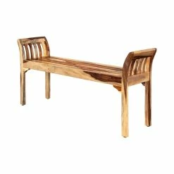 Promo β Porter Designs Solid Sheesham Wood Bench - Harvest π₯°