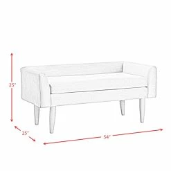 Promo 🔔 Picket House Furnishings Bella Upholstered Bench 🔔 -Bedroom Benches Store 1966829 5 L