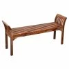Buy 😉 Hawthorne Collections Solid Sheesham Wood Bench - Harvest 🌟