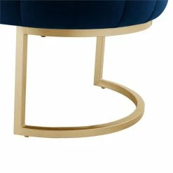 Wholesale π Posh Living Nicole Miller Orpheus Modern Velvet Bench In Navy Blue/Gold π 13 Wholesale π Posh Living Nicole Miller Orpheus Modern Velvet Bench In Navy Blue/Gold π -Bedroom Benches Store 1970756 5 L