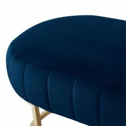 Wholesale π Posh Living Nicole Miller Orpheus Modern Velvet Bench In Navy Blue/Gold π 14 Wholesale π Posh Living Nicole Miller Orpheus Modern Velvet Bench In Navy Blue/Gold π -Bedroom Benches Store 1970756 6 L