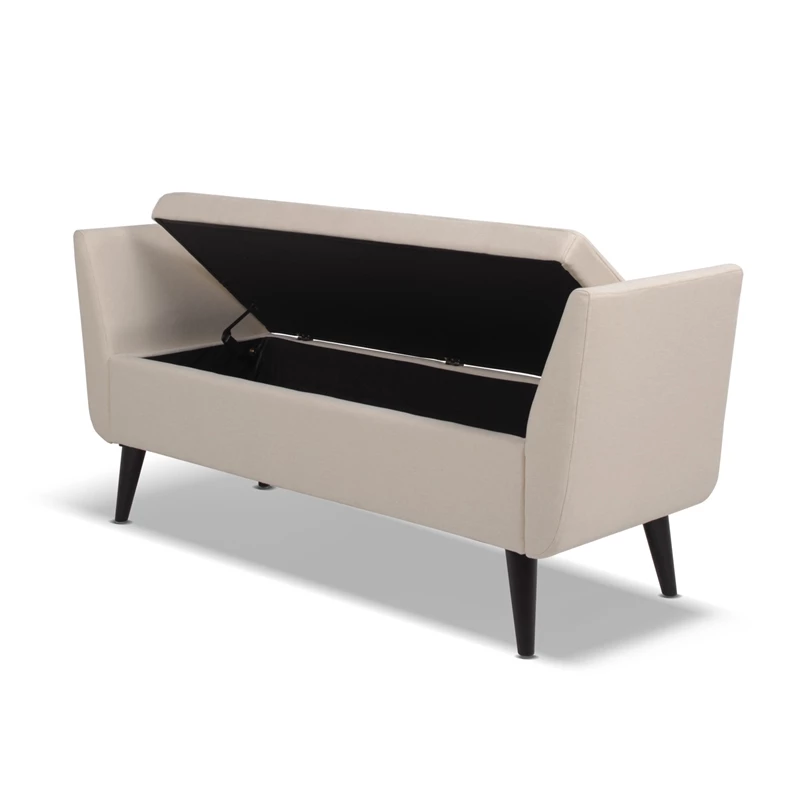 Best deal π Jennifer Taylor Home Duff Mid-Century Modern Entryway Storage Bench Sky Neutral β 6 Best deal π Jennifer Taylor Home Duff Mid-Century Modern Entryway Storage Bench Sky Neutral β - Image 6