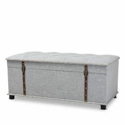 Promo β Baxton Studio Kyra Fabric Upholstered Coffee Table With Storage In Gray π₯°