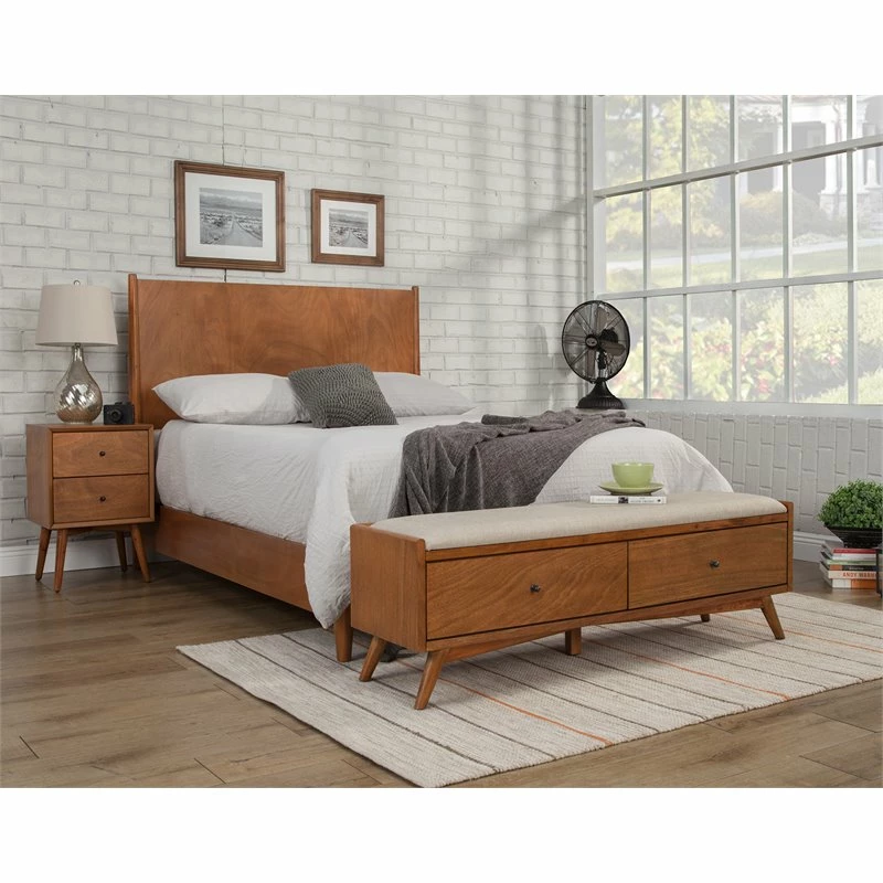 Best deal โ Alpine Furniture Flynn Bedroom Bench In Acorn Brown ๐ 4 Best deal โ Alpine Furniture Flynn Bedroom Bench In Acorn Brown ๐ - Image 4