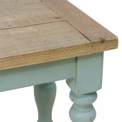 Cheap 💯 PRI Home Fare Blue Farmhouse Wood Dining Bench ⭐ -Bedroom Benches Store 1987585 9 L