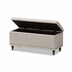 Wholesale 🧨 Maddie Home Storage Bench In Beige 🤩 -Bedroom Benches Store 1997488 2 L