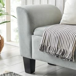 Outlet β Lilola Home Mila Gray Velvet Fabric Ottoman Glam Bench With Storage Space π 5 Outlet β Lilola Home Mila Gray Velvet Fabric Ottoman Glam Bench With Storage Space π -Bedroom Benches Store 2018428 2 L