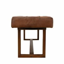 Cheapest ❤️ Allora Mid-Century Modern Rectangular Genuine Leather Bench In Tan ❤️ 16 Cheapest ❤️ Allora Mid-Century Modern Rectangular Genuine Leather Bench In Tan ❤️ -Bedroom Benches Store 2108451 6 L