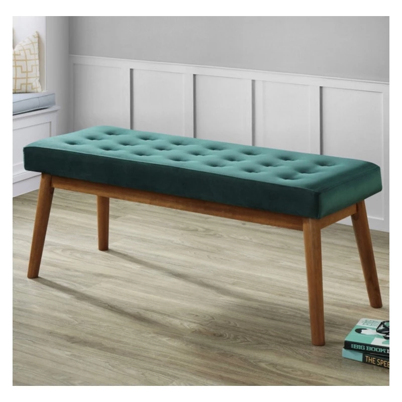 Best reviews of π Allora Mid-Century Modern Design Velvet Bench In Green β 4 Best reviews of π Allora Mid-Century Modern Design Velvet Bench In Green β - Image 4
