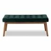 Best reviews of 😀 Allora Mid-Century Modern Design Velvet Bench In Green ⭐
