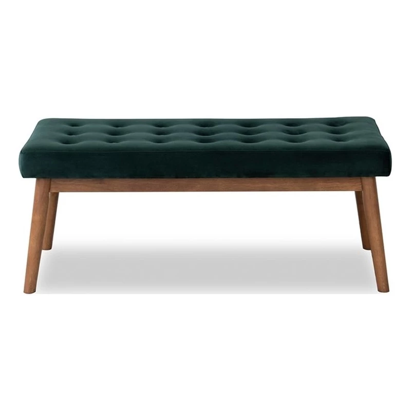 Best reviews of π Allora Mid-Century Modern Design Velvet Bench In Green β 1 Best reviews of π Allora Mid-Century Modern Design Velvet Bench In Green β