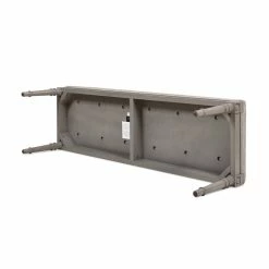 Best deal 🧨 Jennifer Taylor Home Dauphin 60" Birch Wood Bench Lustrous Silver Gray 🌟 -Bedroom Benches Store 2118675 10 L