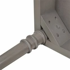 Best deal 🧨 Jennifer Taylor Home Dauphin 60" Birch Wood Bench Lustrous Silver Gray 🌟 -Bedroom Benches Store 2118675 14 L