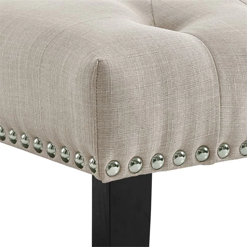 Flash Sale π₯ Home Fare Beige Diamond Button Tufted Upholstered Bed Bench π 3 Flash Sale π₯ Home Fare Beige Diamond Button Tufted Upholstered Bed Bench π - Image 3