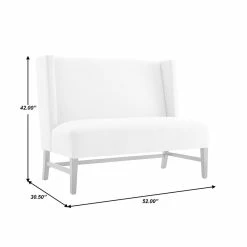 Best reviews of π Home Fare Shelter Back Wood Base Entryway Bench In Beige β 17 Best reviews of π Home Fare Shelter Back Wood Base Entryway Bench In Beige β -Bedroom Benches Store 2129995 8 L