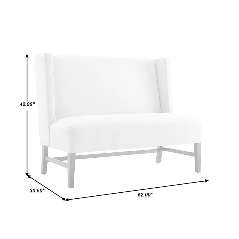 Best reviews of π Home Fare Shelter Back Wood Base Entryway Bench In Beige β 9 Best reviews of π Home Fare Shelter Back Wood Base Entryway Bench In Beige β - Image 9