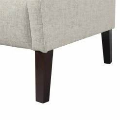 Best deal 🔥 Home Fare Shaped Arm Button Tufted Upholstered Settee In Off White 😉 -Bedroom Benches Store 2130004 8 L