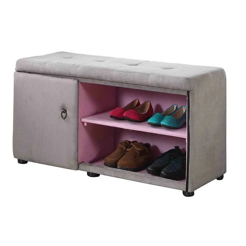 Cheap π― ORE International 18" Tall Polyurethane Storage Bench In Gray/Pink π 1 Cheap π― ORE International 18" Tall Polyurethane Storage Bench In Gray/Pink π