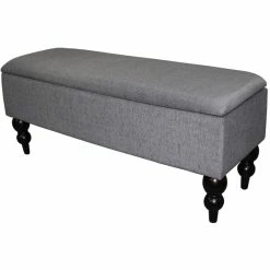 Coupon π ORE International 17.5" Tall Polyurethane Storage Bench In Gray π€©