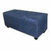 Budget 🛒 ORE International 18" Tall Polyurethane Storage Bench In Blue ❤️