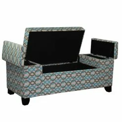 Promo ⭐ ORE International 18.25" Tall Polyurethane Storage Bench In Multi-Color 🎁 -Bedroom Benches Store 2133830 1 L