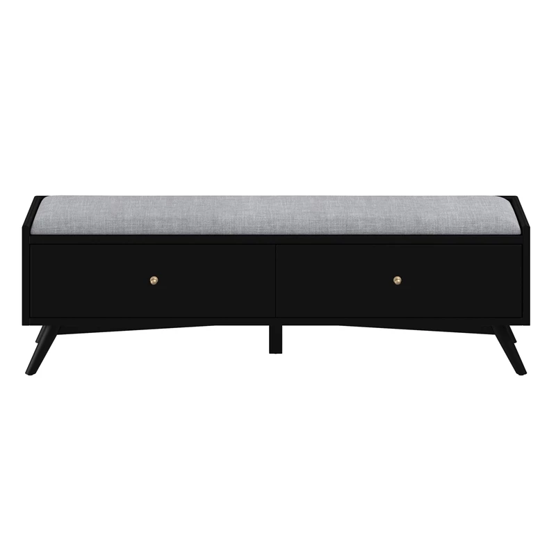 New π₯ Alpine Furniture Flynn Wood Bench In Black π€© 3 New π₯ Alpine Furniture Flynn Wood Bench In Black π€© - Image 3