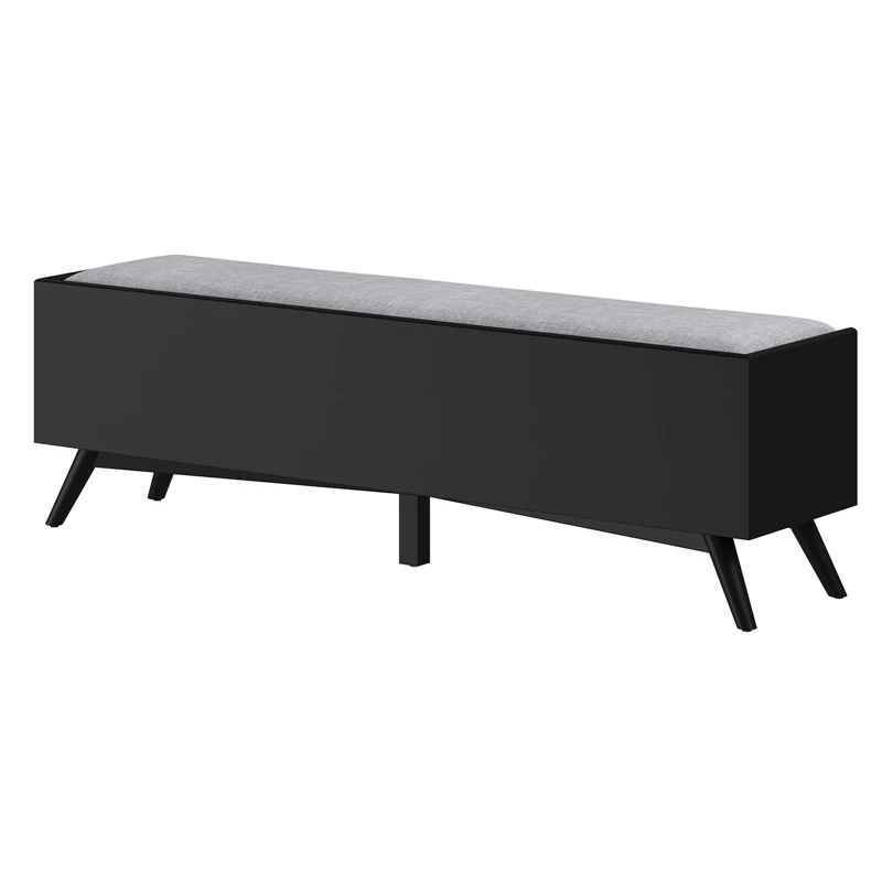 New π₯ Alpine Furniture Flynn Wood Bench In Black π€© 5 New π₯ Alpine Furniture Flynn Wood Bench In Black π€© - Image 5