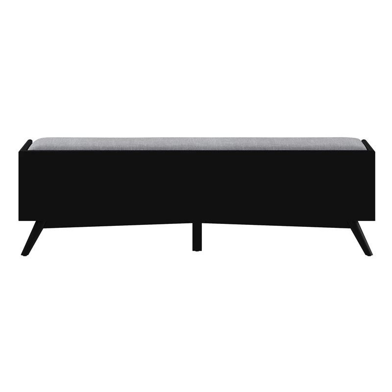 New π₯ Alpine Furniture Flynn Wood Bench In Black π€© 6 New π₯ Alpine Furniture Flynn Wood Bench In Black π€© - Image 6