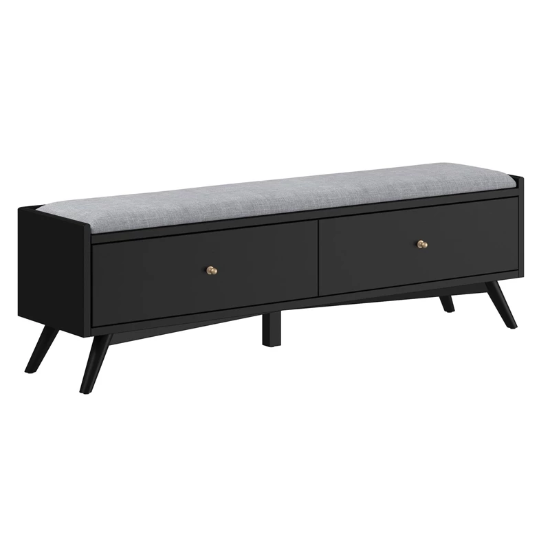 New π₯ Alpine Furniture Flynn Wood Bench In Black π€© 1 New π₯ Alpine Furniture Flynn Wood Bench In Black π€©