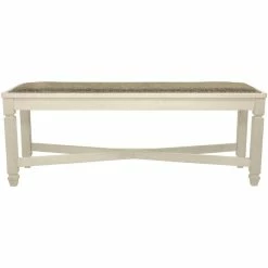 Cheap π― Bowery Hill Large Upholstered Dining Bench In White And Brown βοΈ 13 Cheap π― Bowery Hill Large Upholstered Dining Bench In White And Brown βοΈ -Bedroom Benches Store 2135471 11 L