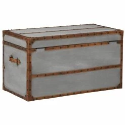 Coupon π₯ Bowery Hill Storage Trunk Coffee Table In Gray π