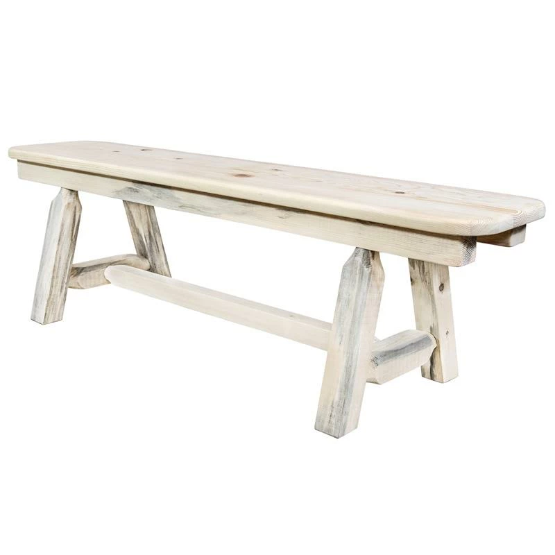 Flash Sale π Montana Woodworks Homestead 5ft Pine Wood Plank Style Bench In Natural βοΈ 2 Flash Sale π Montana Woodworks Homestead 5ft Pine Wood Plank Style Bench In Natural βοΈ - Image 2