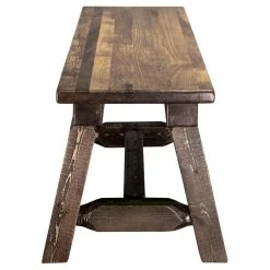 Outlet ✔️ Montana Woodworks Homestead 6ft Solid Wood Plank Style Bench In Brown ✔️ -Bedroom Benches Store 2166084 4 L