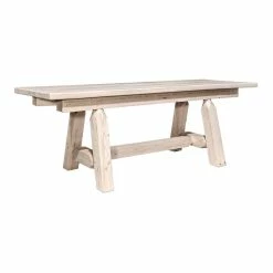 Outlet 😍 Montana Woodworks Homestead 6ft Pine Wood Plank Style Bench In Natural 🧨